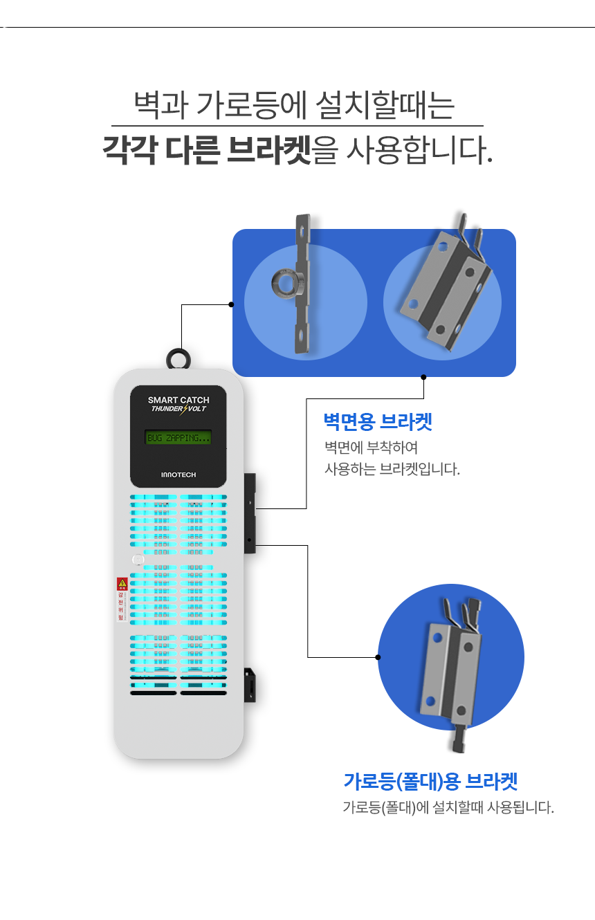 야외용 포충기 전격살충지 스마트캐치 썬더볼트