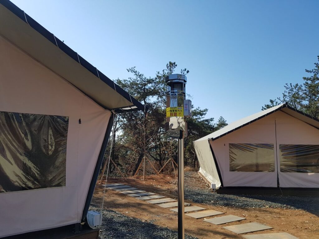 야외용 포충기 스마트키퍼 전남 장흥군 수문랜드야영장