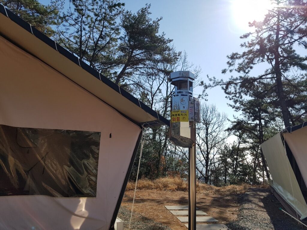 야외용 포충기 스마트키퍼 전남 장흥군 수문랜드야영장